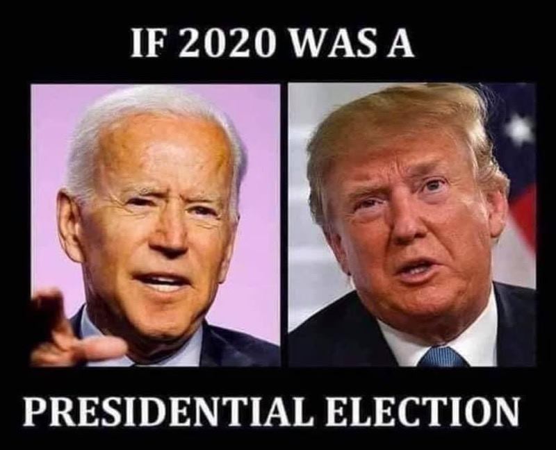 The meme is a comparison between two images of former US President Donald Trump and current President Joe Biden. The left image shows Joe Biden with a serious expression, while the right image shows Donald Trump with a serious expression. The text above the images reads, "If 2020 was a presidential election." The text below the images reads, "Presidential." The meme is suggesting that both candidates' serious expressions are similar and that 2020 was a presidential election.
