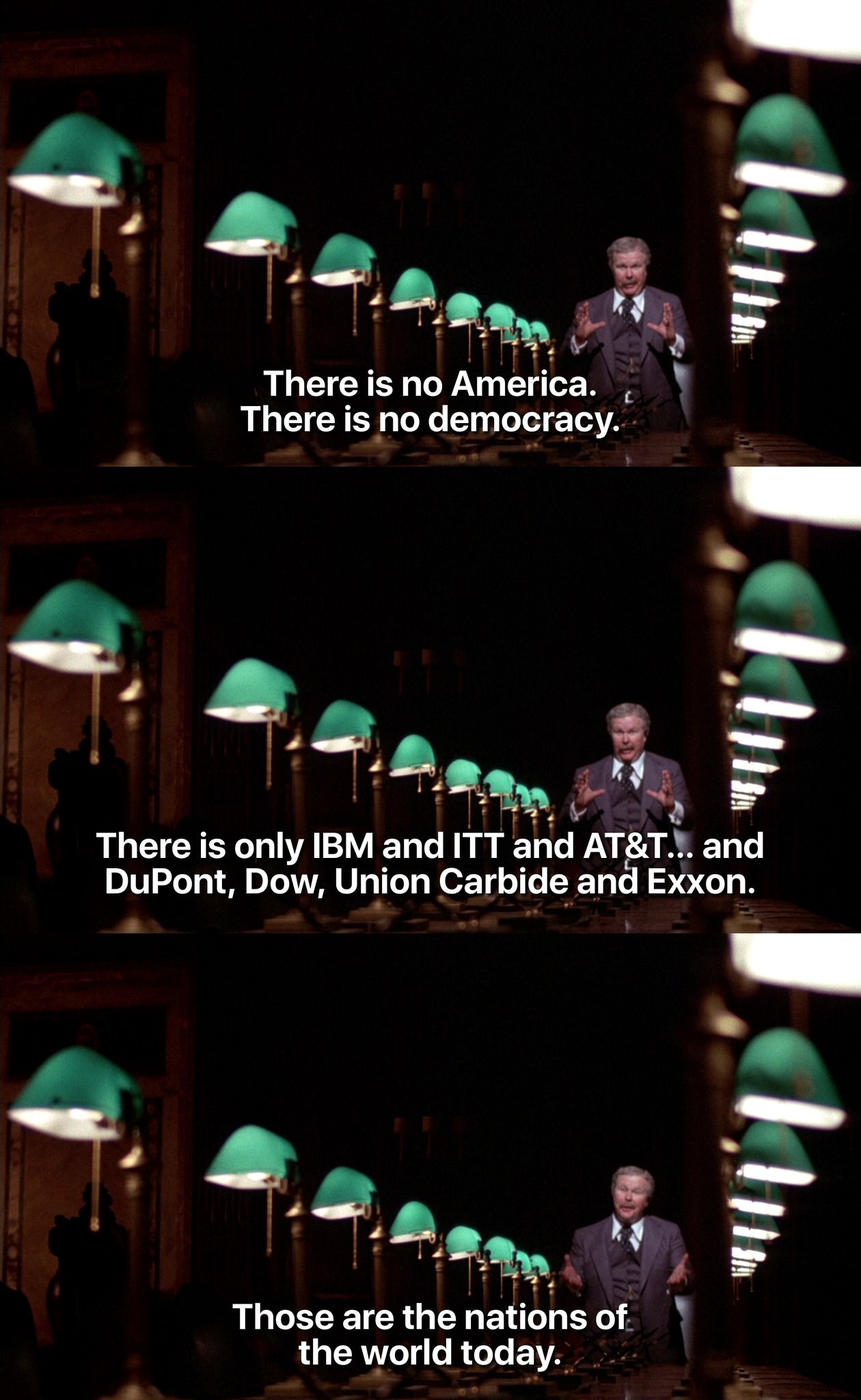 This meme is a screenshot from the 1997 film "The People's Choice" starring Chris O'Donnell. The image shows a character played by Chris O'Donnell speaking to a group of people, and the text overlay reads: "There is no America. There is no democracy. There is no world. There is no business. There is no government. There is no country. There is no war. There is no peace. There is no history. There is no future. There is no God. There is no America. There is no democracy. There is no world. There is no business. There is no government. There is no country. There is no war. There is no peace. There is no history. There is no future. There is no God."  The image is then followed by a quote from the film: "There is no America. There is no democracy. There is no world. There is no business. There is no government. There is no country. There is no war. There is no peace. There is no history. There is no future. There is no God." The image is then followed by a quote from the film: "There is no America. There is no democracy. There is no world. There is no business. There is no government. There is no country. There is no war. There is no peace. There is no history. There is no future. There is no God."