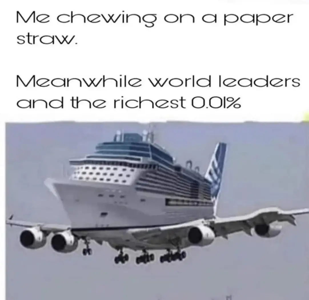 This meme is a humorous comparison between two vastly different lifestyles. The text at the top reads "Me" and "I'm on a budget", while the text at the bottom reads "Meanwhile, world leaders and the richest 0.01%". The image is a joke about the contrast between the speaker's humble, frugal lifestyle and the extravagant, luxurious lifestyles of the extremely wealthy.