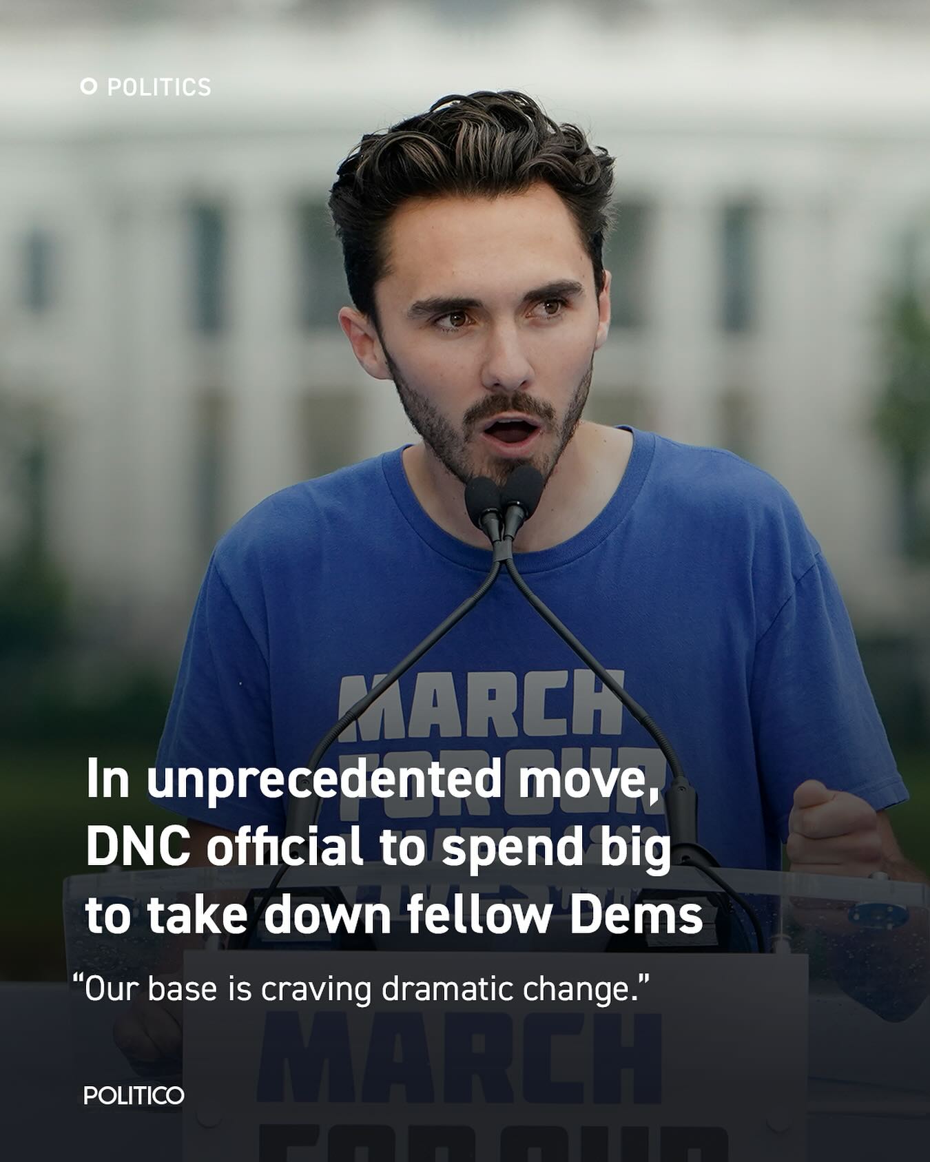 The meme features a photo of a young man with a shocked expression, likely from a news article or interview. The text overlay reads: "In 2-3 sentences, describe this meme for someone who cannot see it." The image is actually a joke about the difficulty of describing a visual meme to someone who can't see it, and the text is a humorous commentary on that challenge.