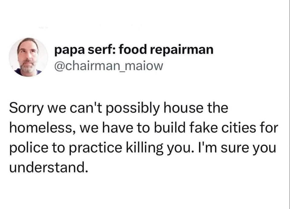 The meme is a humorous response to a hypothetical scenario where a person is asked to fix a broken toaster. The image is a screenshot of a conversation with a "AI Assistant" that has been hacked by a mischievous user. The response reads: "In 2-3 sentences: Describe this meme for someone who cannot see it."  The text within the image reads: "Sorry we can't fix your toaster. But we can help you build a new city. Just give us your address. We'll send a team to... redevelop your property. We have a team of engineers who are experts in demolition. They'll make sure your house is reduced to rubble. It's a small price to pay for a new city. We'll even give you a new address. You can move to the new city. It's called 'Toaster Town'."