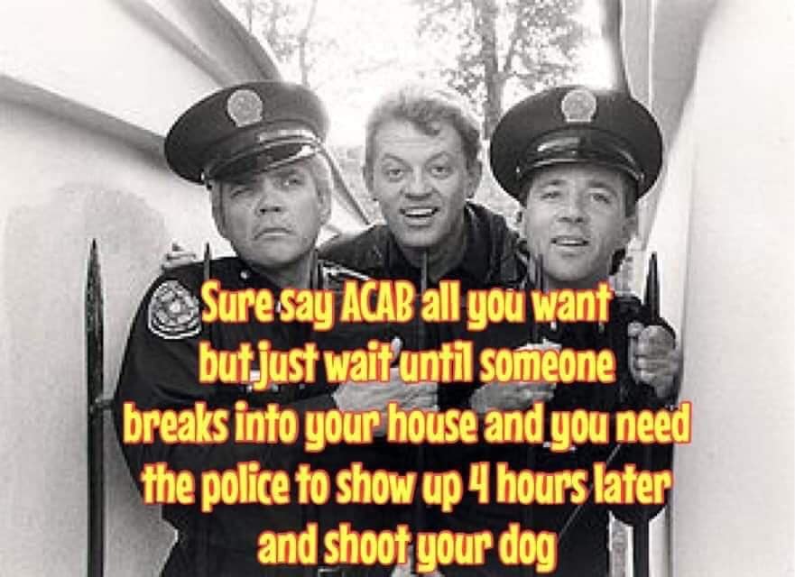 This meme is a humorous image featuring three characters from the TV show "The A-Team" - Hannibal, B.A., and Mr. T - in a humorous, absurd situation. The text overlay reads: "In a world where everything is terrible, the only thing we can do is make a joke about it."
