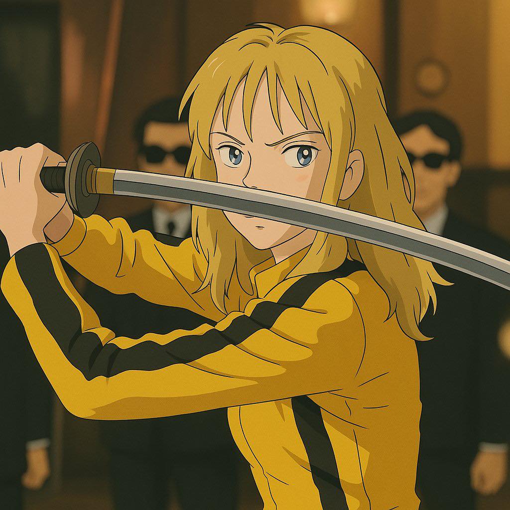 The meme is a still image from the movie Kill Bill, featuring the character The Bride (played by Uma Thurman) holding a sword and looking determined. The text "I'm gonna get that sword" is written on the image, but it's actually a screenshot of a different scene from the movie, not a quote from The Bride. The image is often used to express determination or a sense of preparation for a challenge.