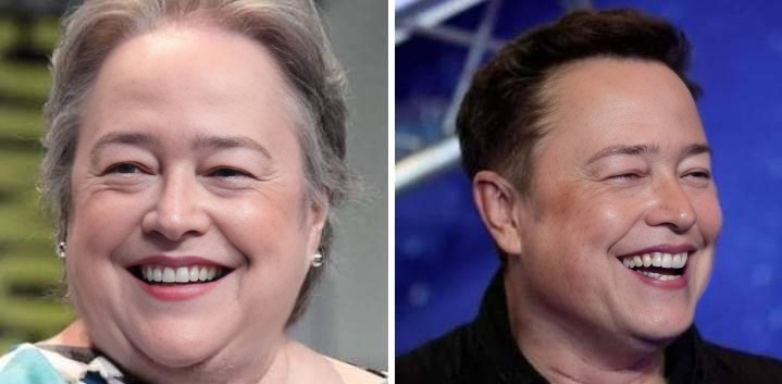 Okay, here's an analysis of the provided images of Ann Richards and Elon Musk, segmented as requested. Note that applying *all* of these theoretical frameworks to two images of people laughing is somewhat contrived an...