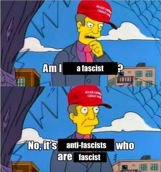 This meme is a play on a famous scene from The Simpsons, where a character named Ned Flanders says "I'm not a...". The meme replaces the word "I'm not a..." with "I'm not a fascist", and then cuts off abruptly, implying that the speaker is actually a fascist. The text "I'm not a fascist" is followed by "No, I am a fascist" in a mocking tone.