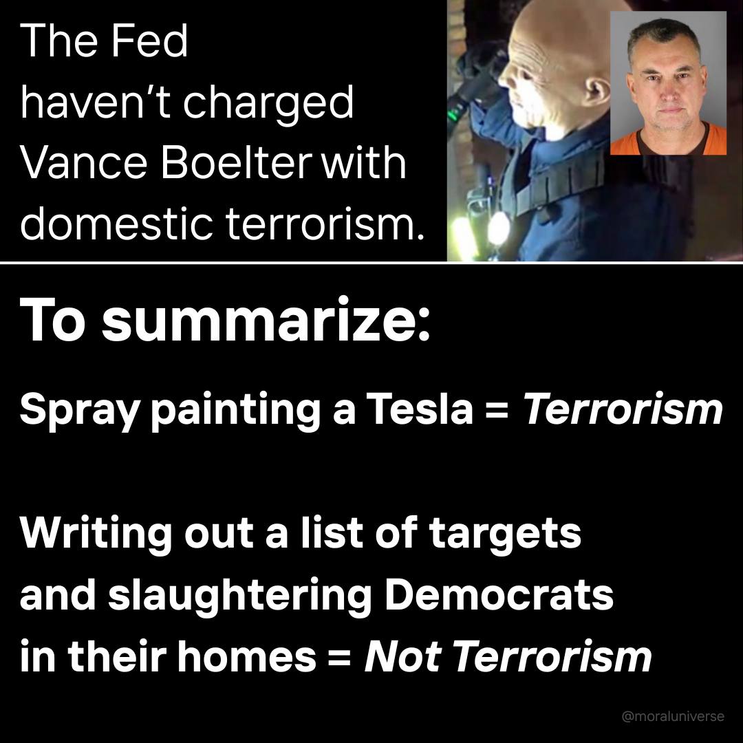 The meme is a satirical commentary on the lack of charges by the Federal (or "Fed") against Vance Boel­­­­­­­­­­­­­­­­­­­­­­­­­­­­­­­