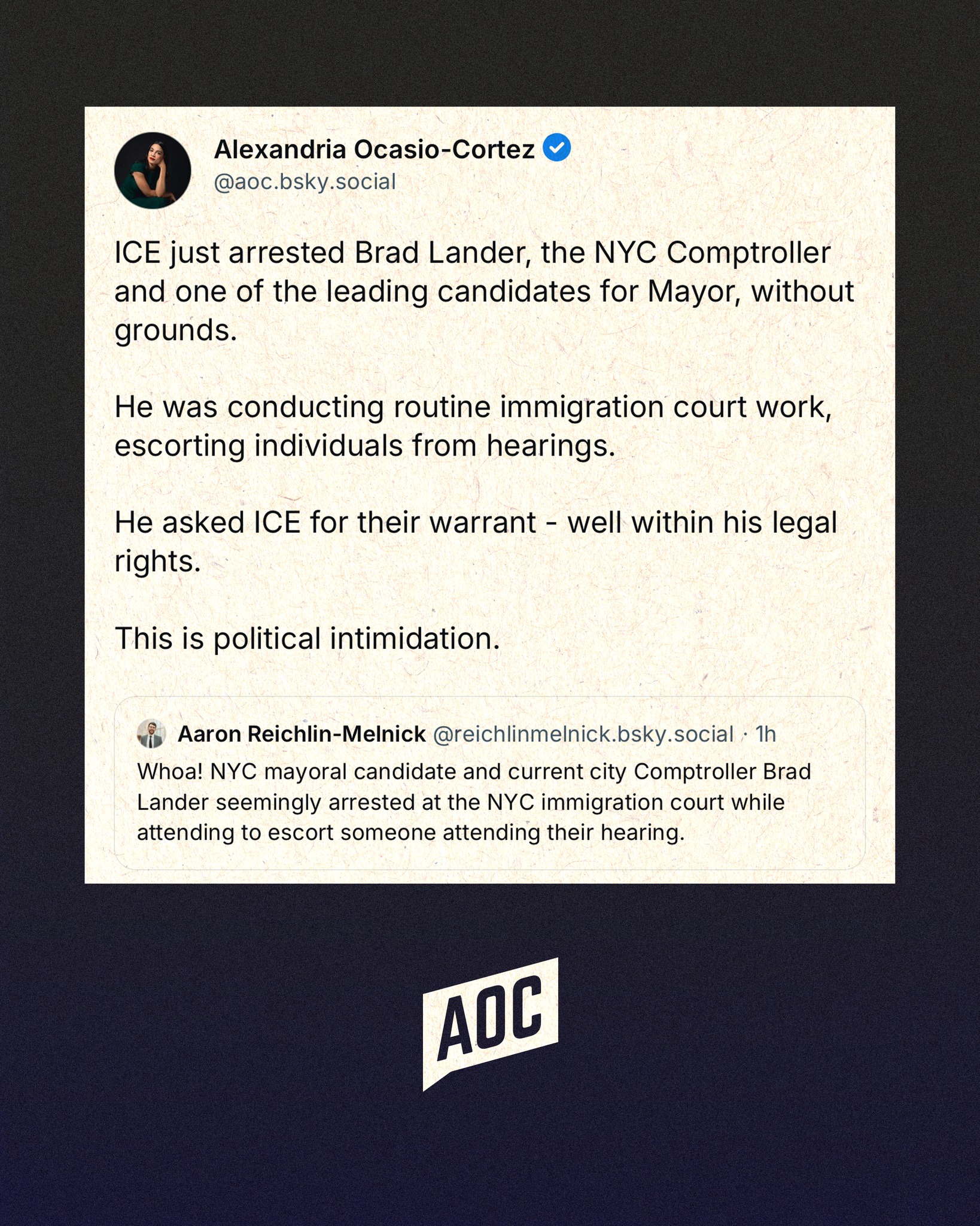 The meme is a Twitter post from Alexandria Ocasio-Cin­­­­­­­­­­­­­­­­­­­­­­­­­­­­­­­