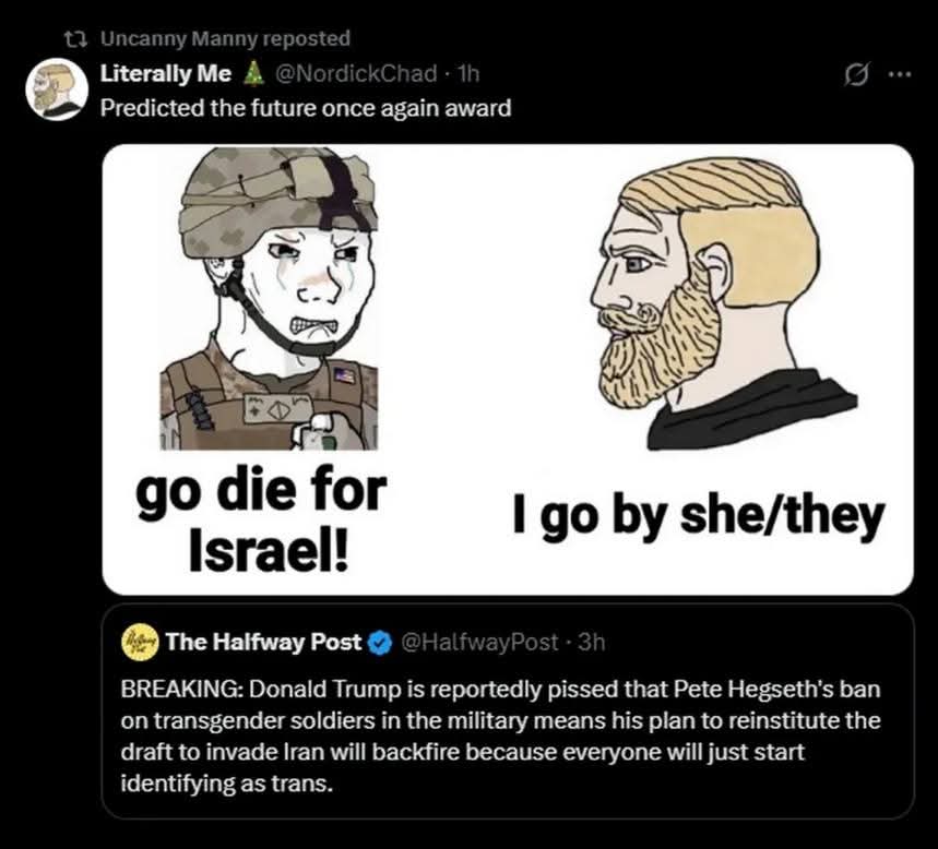 This meme is a satirical commentary on the anti-fascist (or anti-“fascist”-like) community's tendency to use specific phrases as a form of identification. The image features two characters, one with a helmet and a “go...