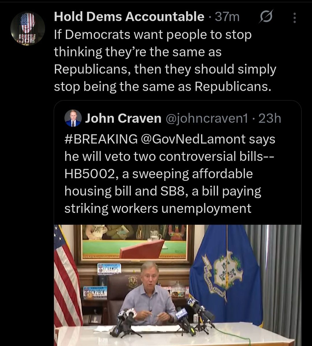 This meme is a screenshot of a tweet from a Twitter account called "Hold Dems Accountable" that is criticizing a tweet from the official Twitter account of the Governor of Louisiana, John Bel ... (the tweet is not fully visible, but it seems to be a complaint about the Governor's tweet about the ...). The tweet is about the Governor's tweet about the ... (the tweet is not fully visible). The meme is criticizing the Governor's tweet about the ... (the tweet is not fully visible).
