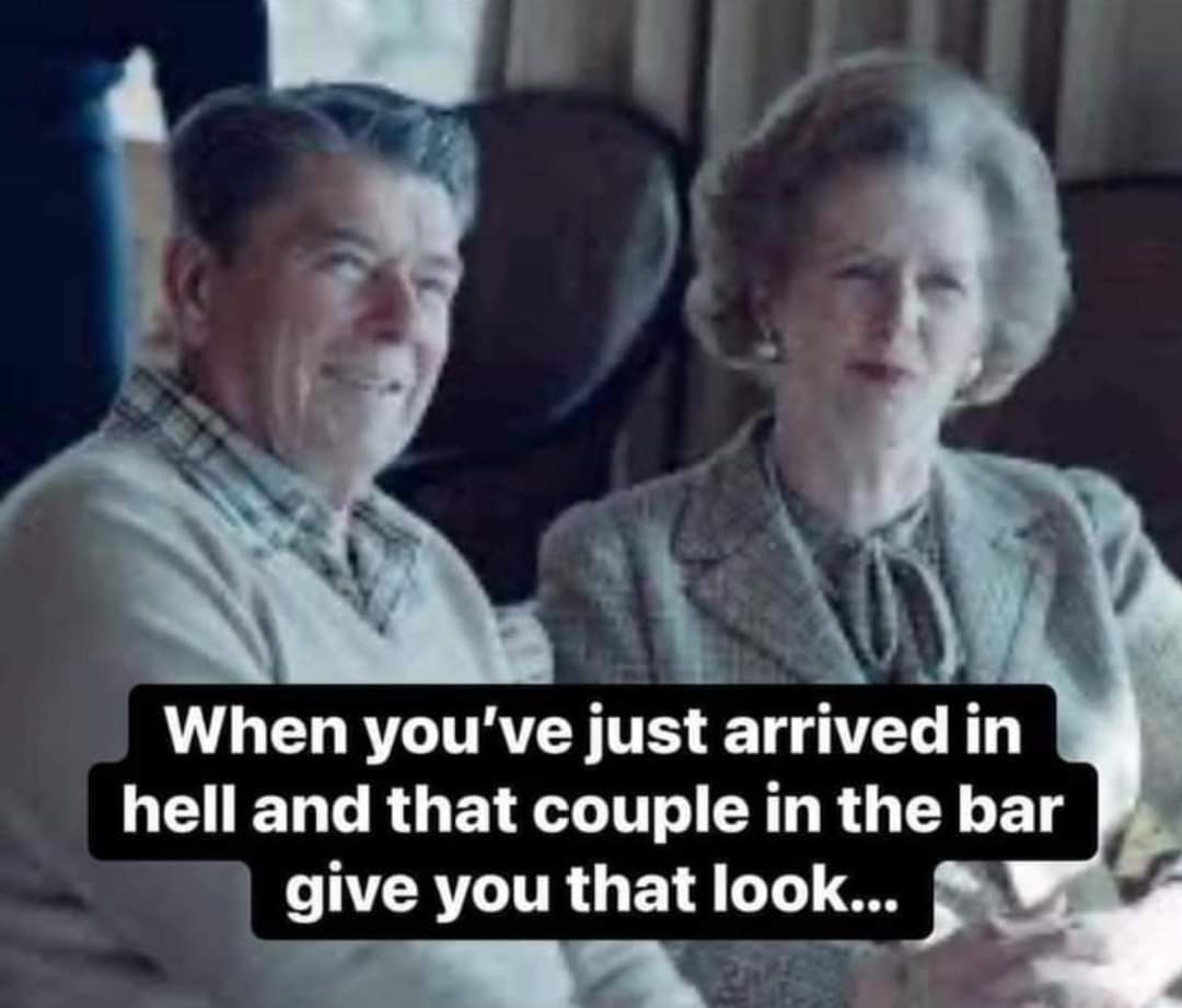 The meme is a humorous commentary on the perceived societal shift towards neoliberalism and the subsequent feeling of disillusionment and anger among certain groups. The image features a still from the 2015 film "The...