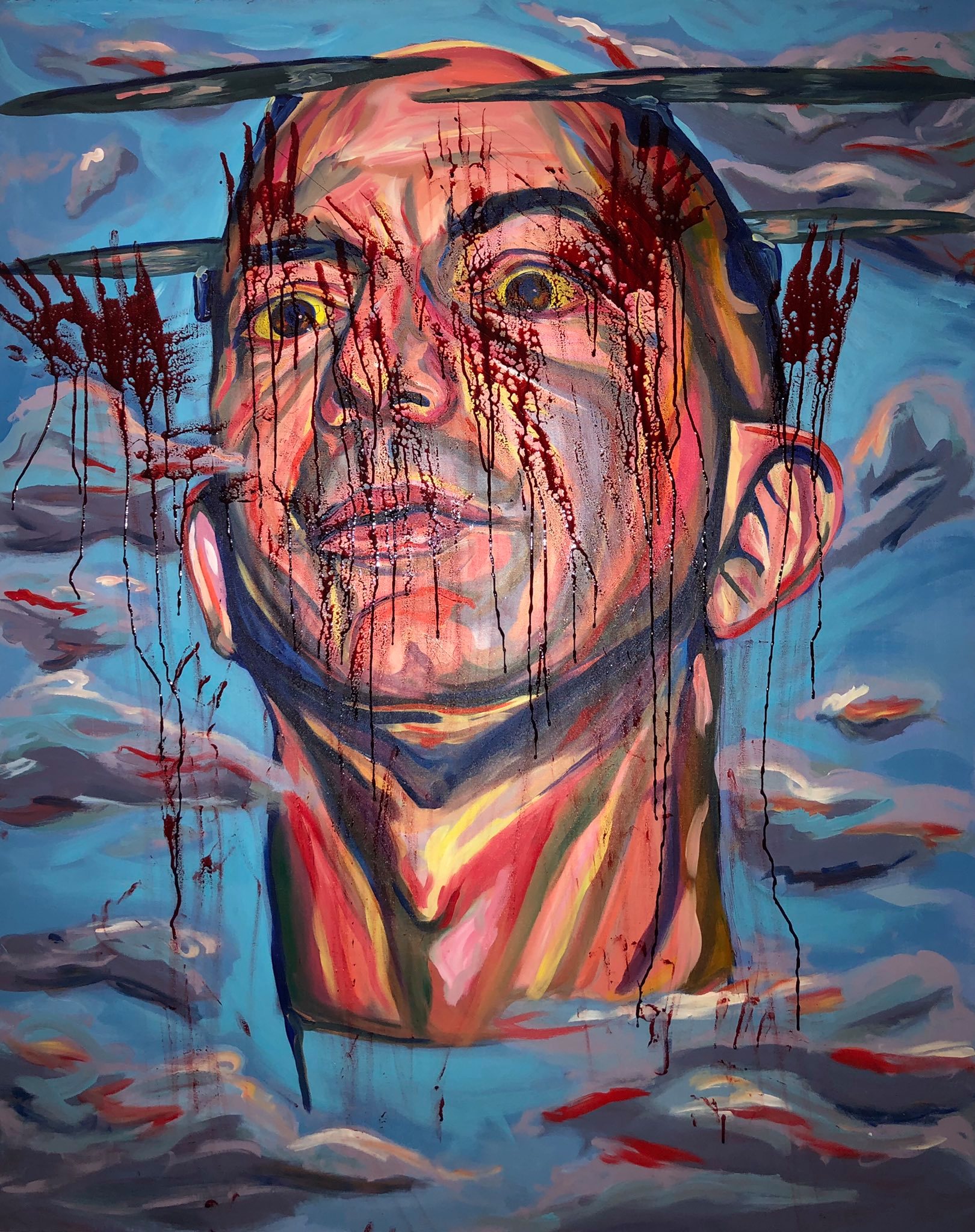 The meme is an image of a man's face with blood and tears streaming down his face, with a caption that reads "When you're 99% sure you're right but 100% sure you're wrong". The image is meant to convey the feeling of being unsure of oneself and being both confident and uncertain at the same time.