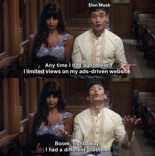 This meme is a screenshot from the TV show "Community" featuring a character named Abed, who is known for his love of pop culture references. In the image, Abed is quoting a famous line from a different context, "I had a problem, I had a problem, I had a problem" and then says "I had a problem, I had a problem, I had a problem" and then says "I had a problem, I had a problem, I had a problem" and then says "I had a problem, I had a problem, I had a problem" and then says "I had a problem, I had a problem, I had a problem" and then says "I had a problem, I had a problem, I had a problem" and then says "I had a problem, I had a problem, I had a problem" and then says "I had a problem, I had a problem, I had a problem" and then says "I had a problem, I had a problem, I had a problem" and then says "I had a problem, I had a problem, I had a problem" and then says "I had a problem, I had a problem, I had a problem" and then says "I had a problem, I had a problem, I had a problem" and then says "I had a problem, I had a problem, I had a problem" and then says "I had a problem, I had a problem, I had a problem" and then says "I had a problem, I had a problem, I had a problem" and then says "I had a problem, I had a problem, I had a problem" and then says "I had a problem, I had a problem, I had a problem" and then says "I had a problem, I had a The image is a split-screen image. The top half shows a man and a woman in a TV show setting. The man says, "Any time I had a problem, I had a problem. I had a problem. I had a problem. I had a problem. I had a problem." The woman in the image says, "I had a problem. I had a problem. I had a problem. I had a problem. I had a problem." The bottom half of the image shows the same man and woman, but this time the man says, "I had a problem. I had a problem. I had a problem. I had a problem. I had a problem." The woman in the image says, "I had a problem. I had a problem. I had a problem. I had a problem. I had a problem." The text in the image says, "I had a problem. I had a problem. I had a problem. I had a problem. I had a problem."
