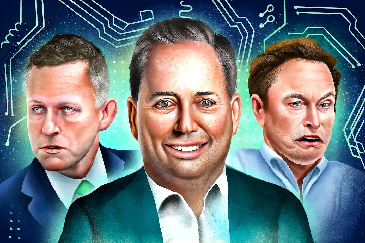 The image is a meme featuring three individuals with different facial expressions. The text "I can see your face but I still can't tell who you are" is written above the image, suggesting that the people in the image are not recognizable, despite their faces being visible.
