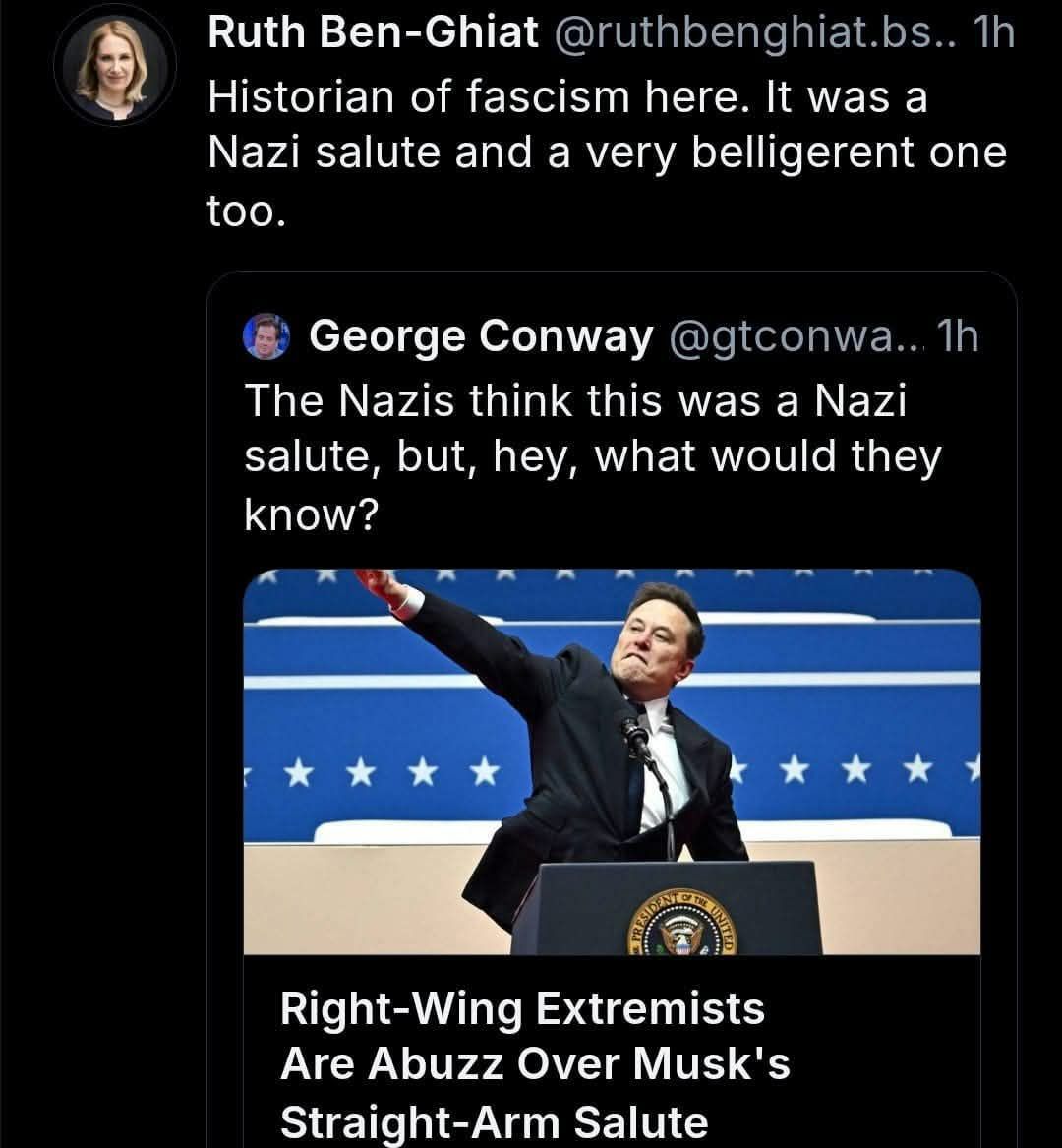 This meme is a satirical image of President Joe Biden making a Nazi salute. The text "The Nazis think this was a Nazi salute, but, hey, what would they know?" is overlaid on the image, implying that even the Nazis would know that Biden's gesture is not a Nazi salute. The image is likely meant to be humorous and ironic, poking fun at the idea that even the Nazis would know what a Nazi salute is.