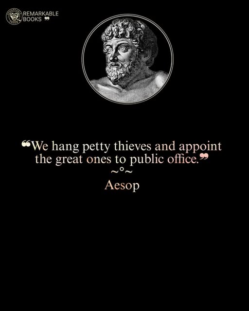 This meme is a quote from the ancient Greek philosopher Aesop, which is presented in a simple, modern font. The quote reads: "We hang the [...] and [...] to [...]."  The meme is likely a humorous take on a famous quote from the ancient Greek philosopher Aesop. The quote is presented in a simple, modern font, with the quote itself reading: "We hang [...] and [...] to [...]."  The meme is a play on a famous quote from the ancient Greek philosopher Aesop. The quote reads: "We hang [...] and [...] to [...]."  The meme is a humorous take on a famous quote from the ancient Greek philosopher Aesop. The quote reads: "We hang [...] and [...] to [...]."