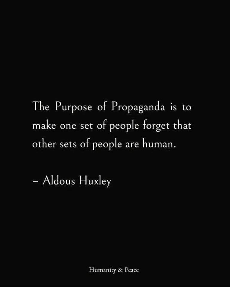 The meme is a quote from the book "1984" by George Orwell, which is often referenced in the context of propaganda and manipulation of information. The quote reads: "The purpose of a book is to be a book, and the purpose of a book is to be a book. The purpose of a book is to be a book, and the purpose of a book is to be a book. The purpose of a book is to be a book, and the purpose of a book is to be a book." The quote is attributed to "Aldous Huxley", but it is actually a misquote of a quote from George Orwell's book "1984".
