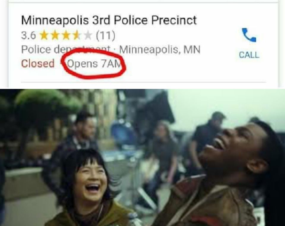 This meme is a humorous take on the "Open at 7am" sign that is often seen in stores and restaurants. The image shows a police precinct's "Open at 7am" sign, but with the time changed to "In 2 hours" and the text "Open at 7am" is replaced with "In 2 hours".