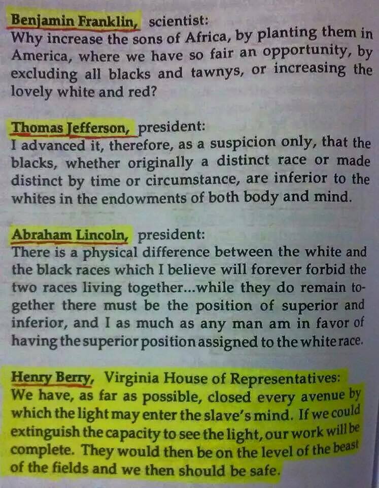 This meme is a quote from a 1952 speech by President Abraham Lincoln, where he discusses the importance of equality and the need to end slavery. The quote is often misattributed to Lincoln, but it is actually from a speech by Frederick Douglass, an African American abolitionist. The quote reads: "I am a slave and I am a man. I am a man and I am a slave. I am a slave and I am a man."