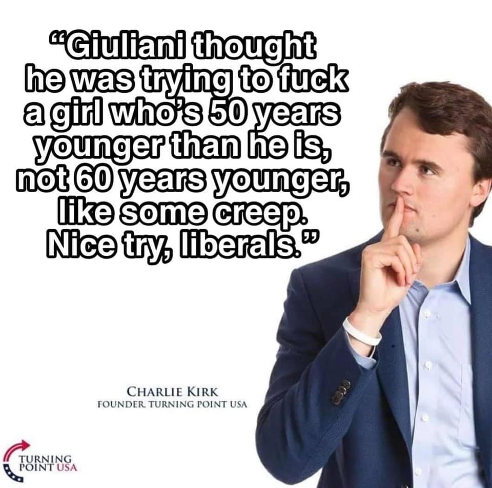 This meme is a quote from a right-wing commentator or politician (the exact identity is not specified) that is being used to make a humorous and satirical point about the current state of politics. The quote itself is a sarcastic and ironic commentary on the current state of politics. The meme is likely intended to be humorous and ironic, and is being used to make a point about the absurdity of current events.
