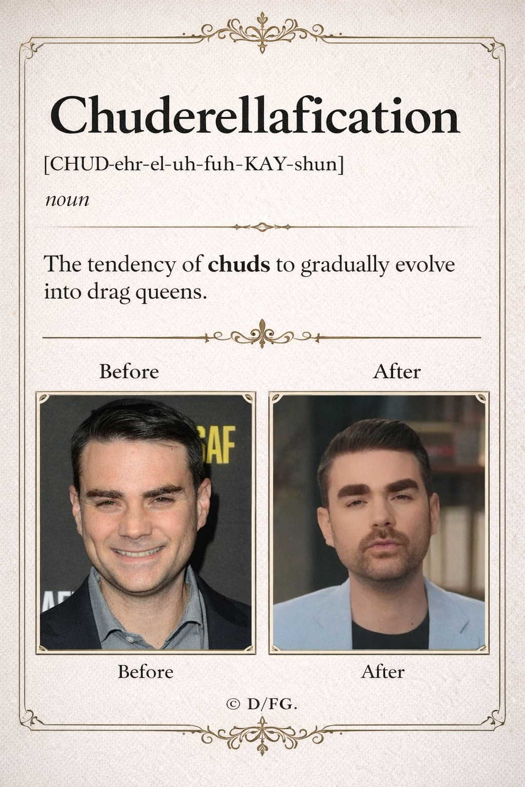 The meme is a play on words, using the term "Chuderellafication" to describe the transformation of Tom Cruise's face into a more masculine and rugged appearance. The image shows a before-and-after comparison of Tom Cr...