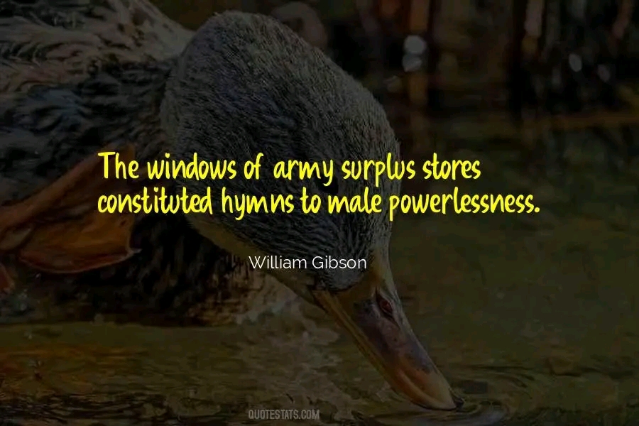 The meme is a photo of a duck's head in a pond, with the text "The windows of army surplus stores constituted hymns to male powerlessness." The image is a commentary on the idea that traditional masculinity is often a...