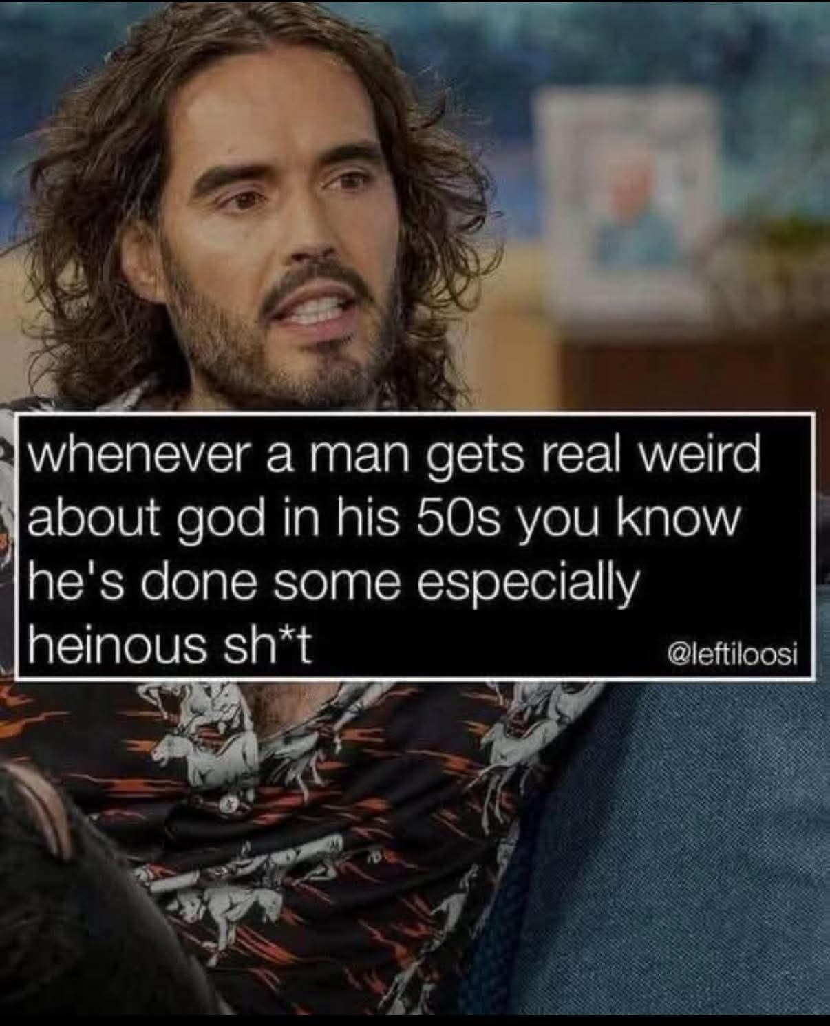 This meme critiques the "toxic" norm that men should blindly accept unscientific or controversial religious beliefs as signs of mature character. By suggesting that ignoring obvious contradictions in faith is harmful,...
