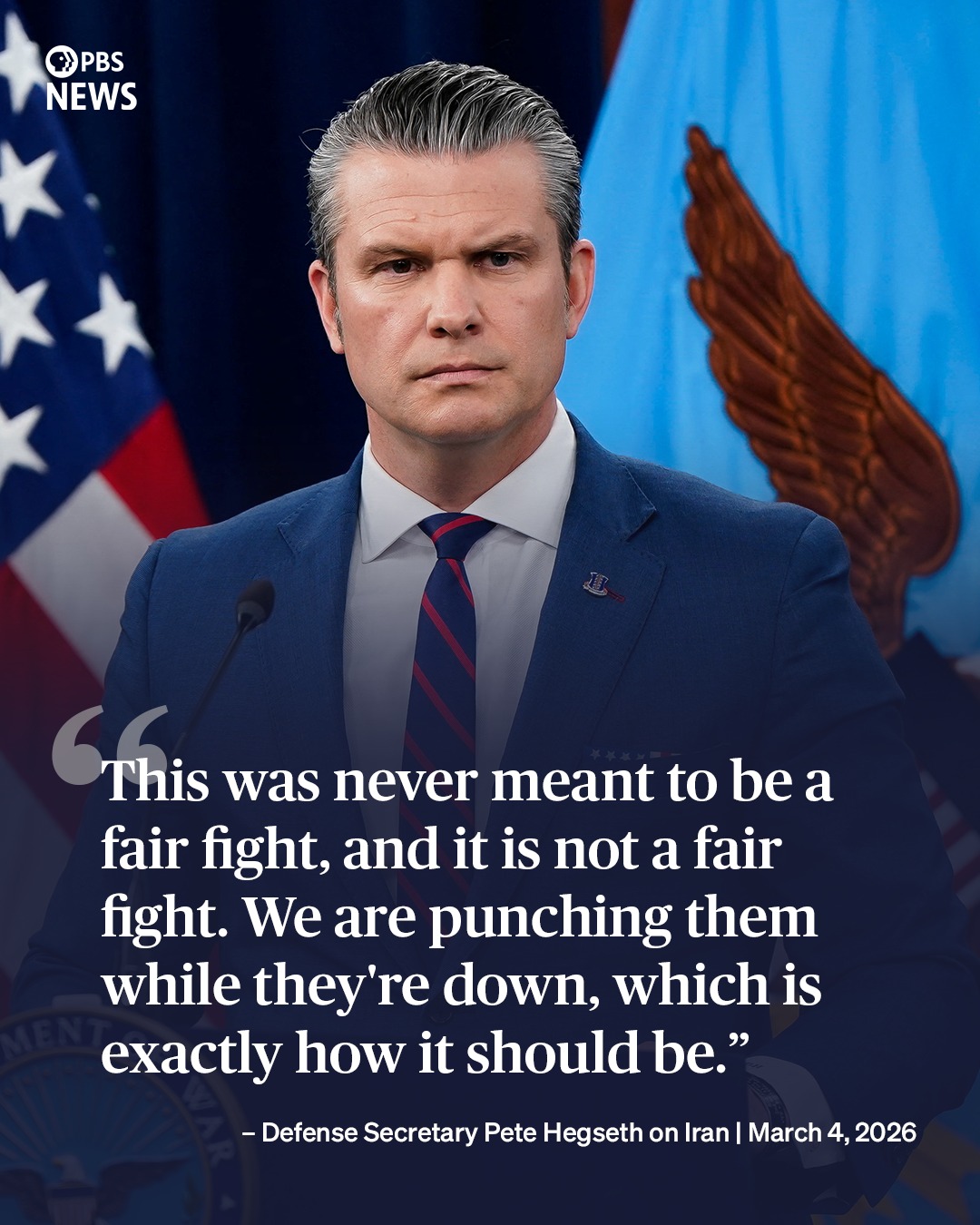 This meme is a satirical image that comments on the statement made by Defense Secretary Pete ... (rest of text omitted for brevity) ... … We are … (rest of text omitted for brevity). The image is meant to be humorous...