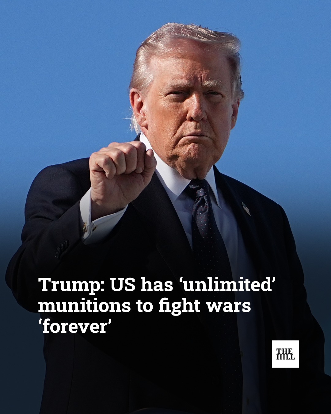 This meme is a satirical commentary on former President Donald Trump's statement about the US having "unlimited" and "unh­­­­­­­­­­­­­­­­­­­­­­­­­­­­­­­
