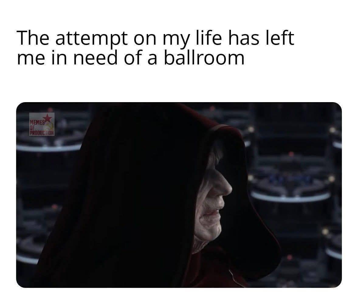 Based on the visual content, this meme features an elderly man in a red hooded robe, recognizable as **Darth Vader** or Emperor Palpatine from the *Star Wars* franchise, looking distressed. The text above reads: **"Th...