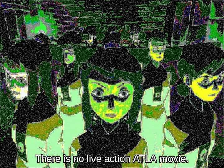 This meme is a screenshot from the animated series "Bleach" with a caption that reads "There is no live action ATLA movie". The image appears to be a humorous response to the lack of a live-action adaptation of the po...