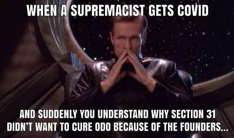 This meme is a play on the 2009 film "Star Trek" where a character, Spock, is suffering from a plague that is turning him into a human. The meme is a joke about someone who has COVID-19 (a viral illness) and is now experiencing a new symptom: a desire to watch the 2009 "Star Trek" film, specifically a scene where Spock is experiencing a plague-like condition. The text "In 2009, a character in the movie Star Trek was afflicted with a plague that turned him into a human. Now I have COVID so I'm experiencing the same symptoms" is overlaid on the image of Spock.