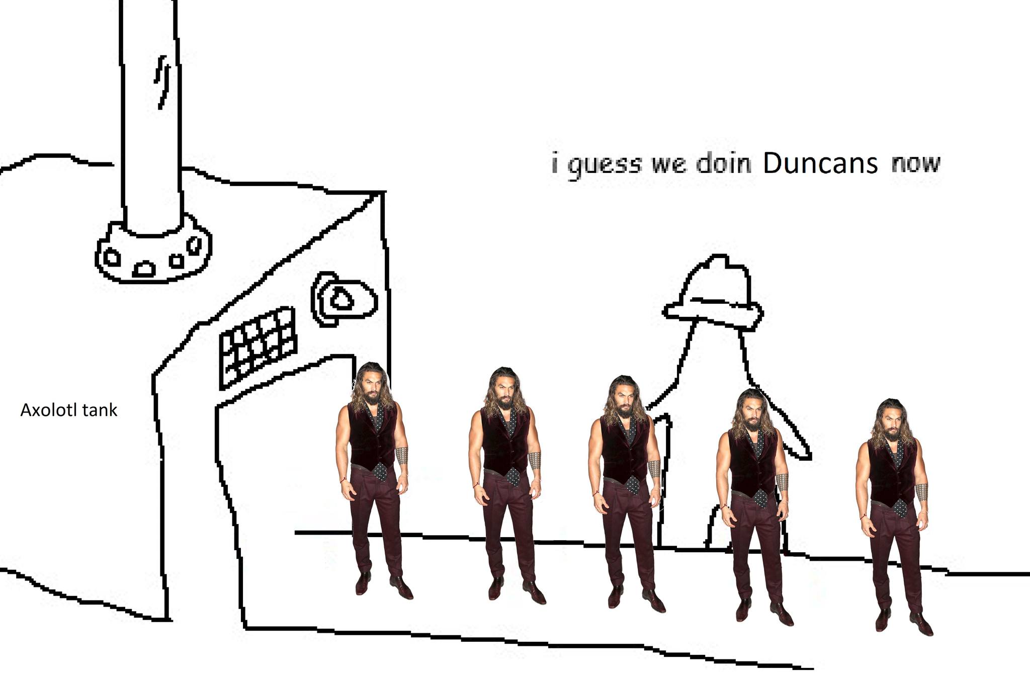 This meme is a humorous illustration of a scene from the TV show "Game of Thrones" where a character is being tortured by the villainous character Ramsay Bolton. The image shows a simple drawing of a person being tortured, with a caption that reads "I guess we do it differently here".