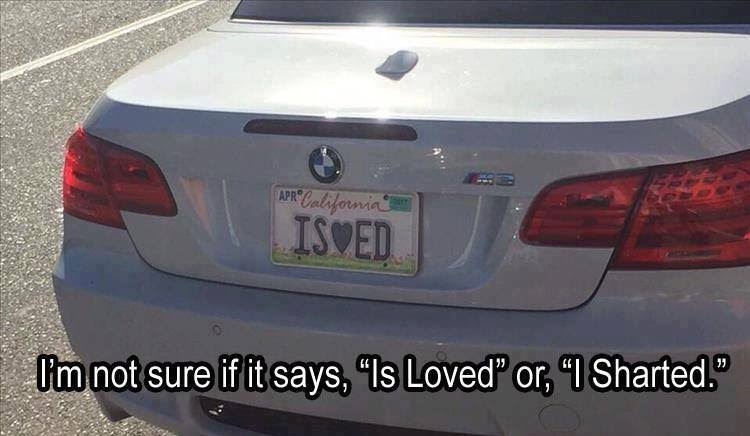 This meme is a photo of a car with a personalized license plate that reads "I [heart] ED". The text at the bottom of the image says "I'm not saying it's a great license plate, but I'm not saying it's not a great license plate."