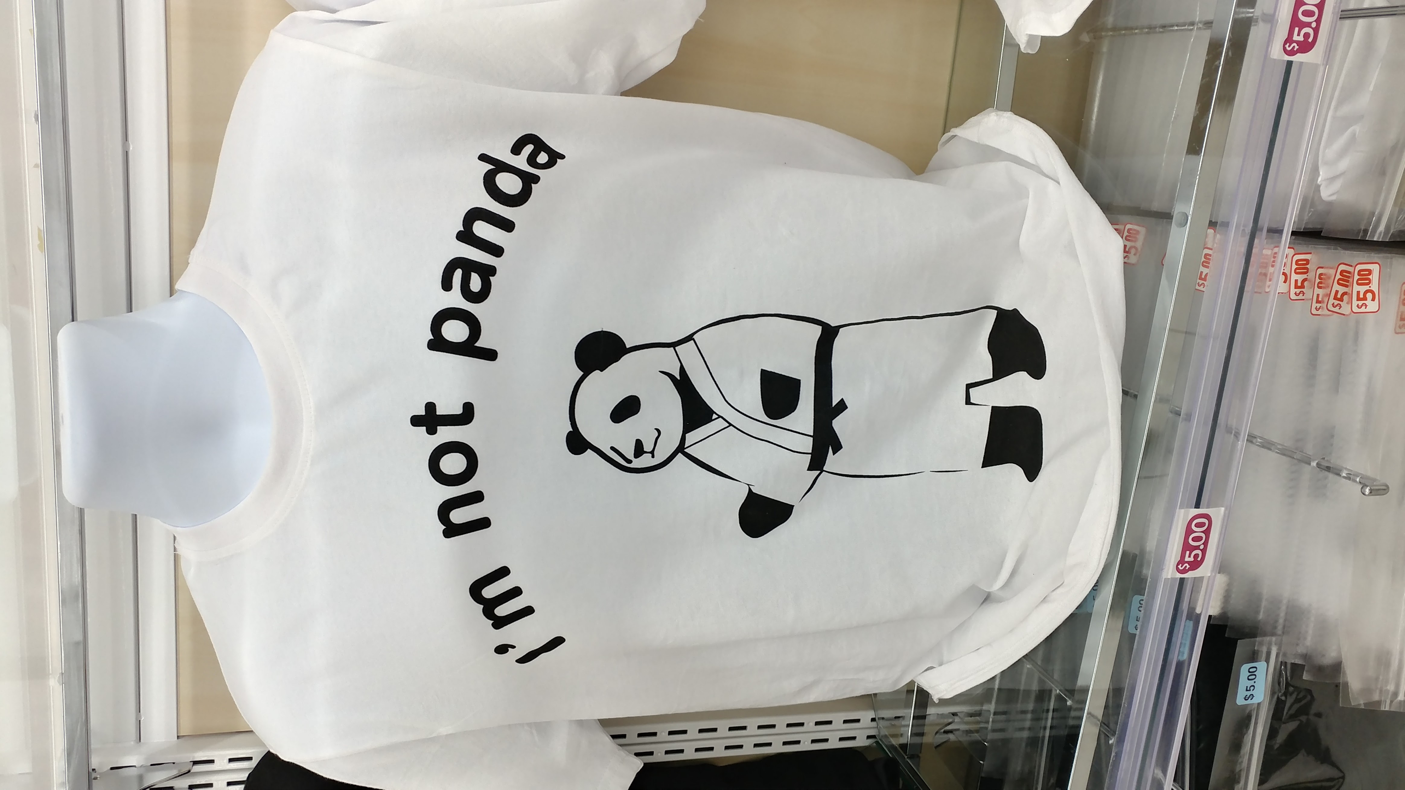 This meme is a play on the popular children's song "I'm a Little Teapot" and the phrase "I'm not a [insert profession/occupation]". The image features a cartoon panda wearing a ninja costume and a sign that reads "I'm not a ninja".