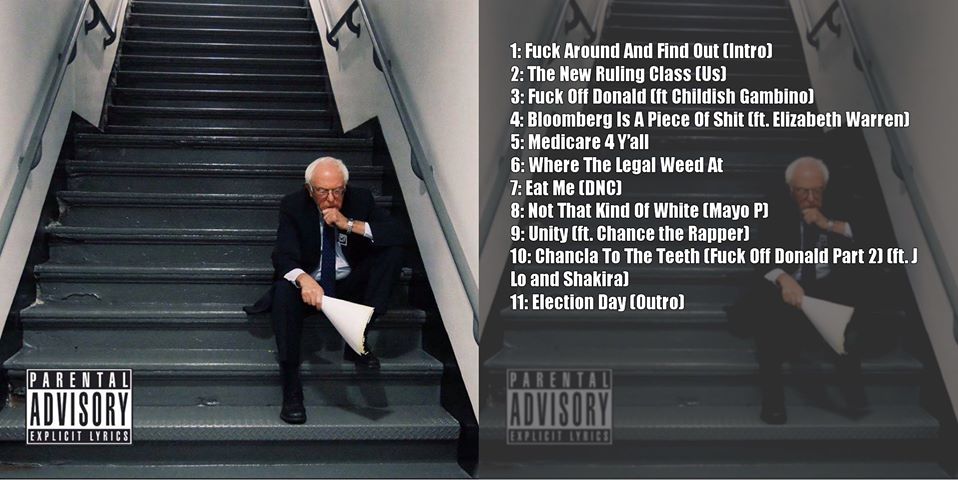 The meme is an image of Bernie Sanders sitting on the stairs, looking unimpressed. The text "I'm not mad, I'm just not... not mad" is written above him, implying that he's not angry, just not not angry. The image is a humorous take on the common phrase "I'm not mad, I'm just..." which is often used to downplay one's anger.