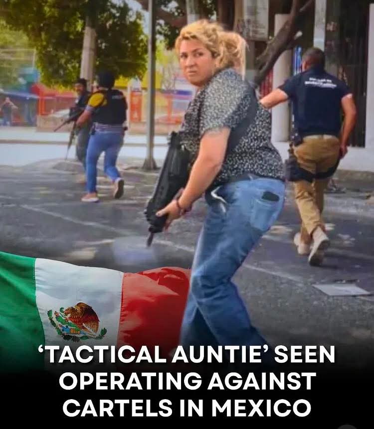 This meme uses a satirical image of a woman with a machine gun, juxtaposing her with the phrase "Tactical Auntie," a term popularized on social media to describe a female, often middle-aged, woman who is perceived as...