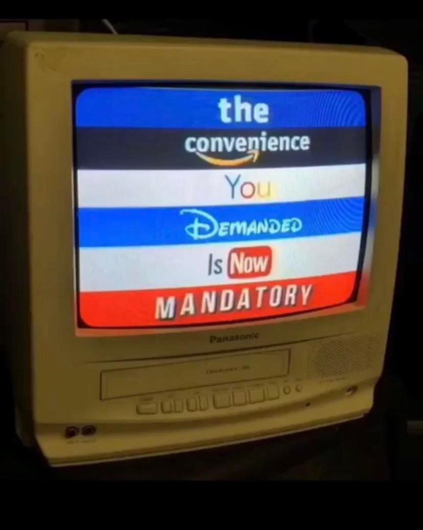 This meme is a screenshot of an old TV screen displaying a "channel not available" message. The message is a parody of a typical "channel not available" message, but with a humorous twist. The text on the screen reads "The Channel is Not Available" and "Please Wait for the Signal to be Restored".
