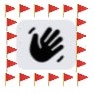 This meme is an image of a hand with its palm facing downwards and its fingers spread wide, as if it's saying "I'm not going to touch that!" The image is surrounded by a series of red flags, which are often used to indicate a warning or alert. The text that appears in the image is not explicitly stated, but the implication is that the hand is refusing to touch something that's considered "toxic" or "bad" in some way.