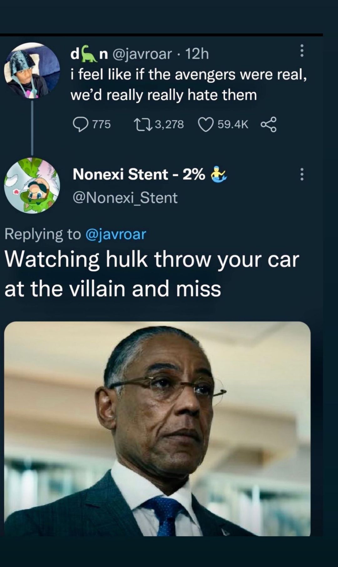 The meme is a humorous take on the popular "I'd rather..." meme format, but with a twist. The image shows a photo of a man with a disappointed expression, accompanied by the text: "I'd rather be a 90-year-old man who still hasn't gotten over the fact that the Avengers are real". The text is meant to be humorous and ironic, implying that the man is still upset about the Avengers' existence.