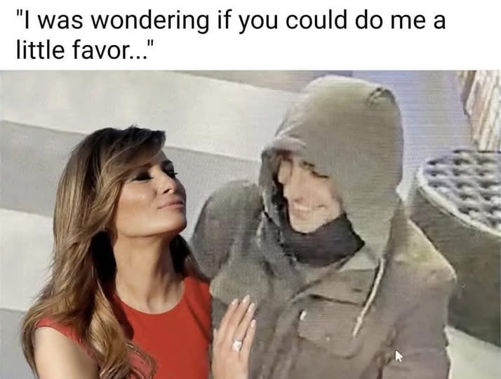 This meme features a photo of a woman (likely a celebrity or public figure) with a shocked or confused expression. The text above her reads: "I was wondering if you could do me a little favor..." and below her: "no". The image is likely a still from a TV show or movie where the woman is being asked for a favor, but she responds with a "no" or a rejection. The meme is humorous because it's a common phrase used in situations where someone asks for a favor, but the response is a flat "no" or rejection.