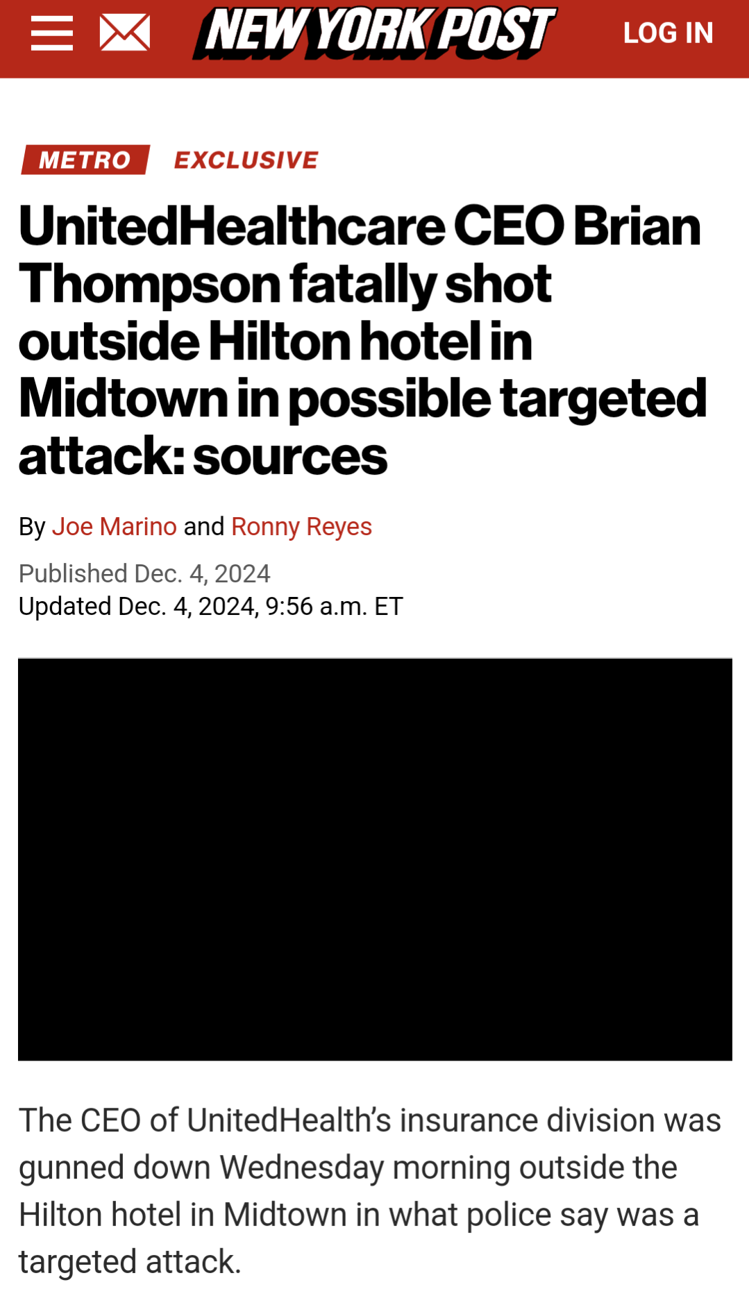 The meme is a screenshot of a New York Post article with a headline that reads: "New York City Mayor Eric Adams' son, 24, is shot dead in Brooklyn". The article reports on a tragic incident where the son of the mayor of New York City was killed in a shooting in Brooklyn.