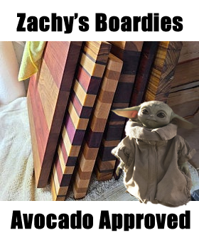The meme features a photo of a person sitting in a chair, with a table behind them. The table is filled with various food items, including a sandwich, a fruit salad, and a plate of fries. The text "Zach's Boardies" and "Avocado Approved" are written at the top and bottom of the image, respectively.  The meme is likely a humorous take on a popular meme format, with the "Zach's Boardies" and "Avocado Approved" text being a play on words referencing the popular "Zach's Boardies" meme, which is a humorous take on a popular meme format.