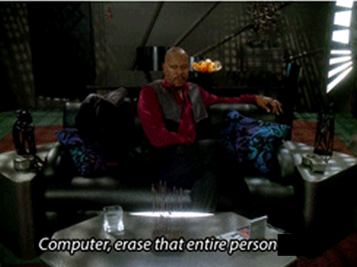 This meme is a screenshot from the movie Star Trek: The Next Generation, where the character Data is attempting to understand human humor. The image shows Data sitting on a couch, looking confused, with the caption "I...