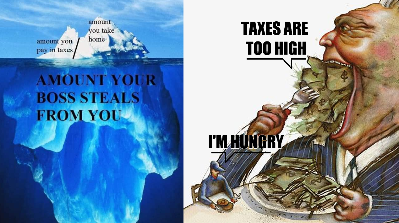 The meme is a play on the phrase "there's no such thing as a free lunch," where a person is eating a large plate of food, but the food is actually a giant stack of cash. The text "I'm eating the profits" is written ab...