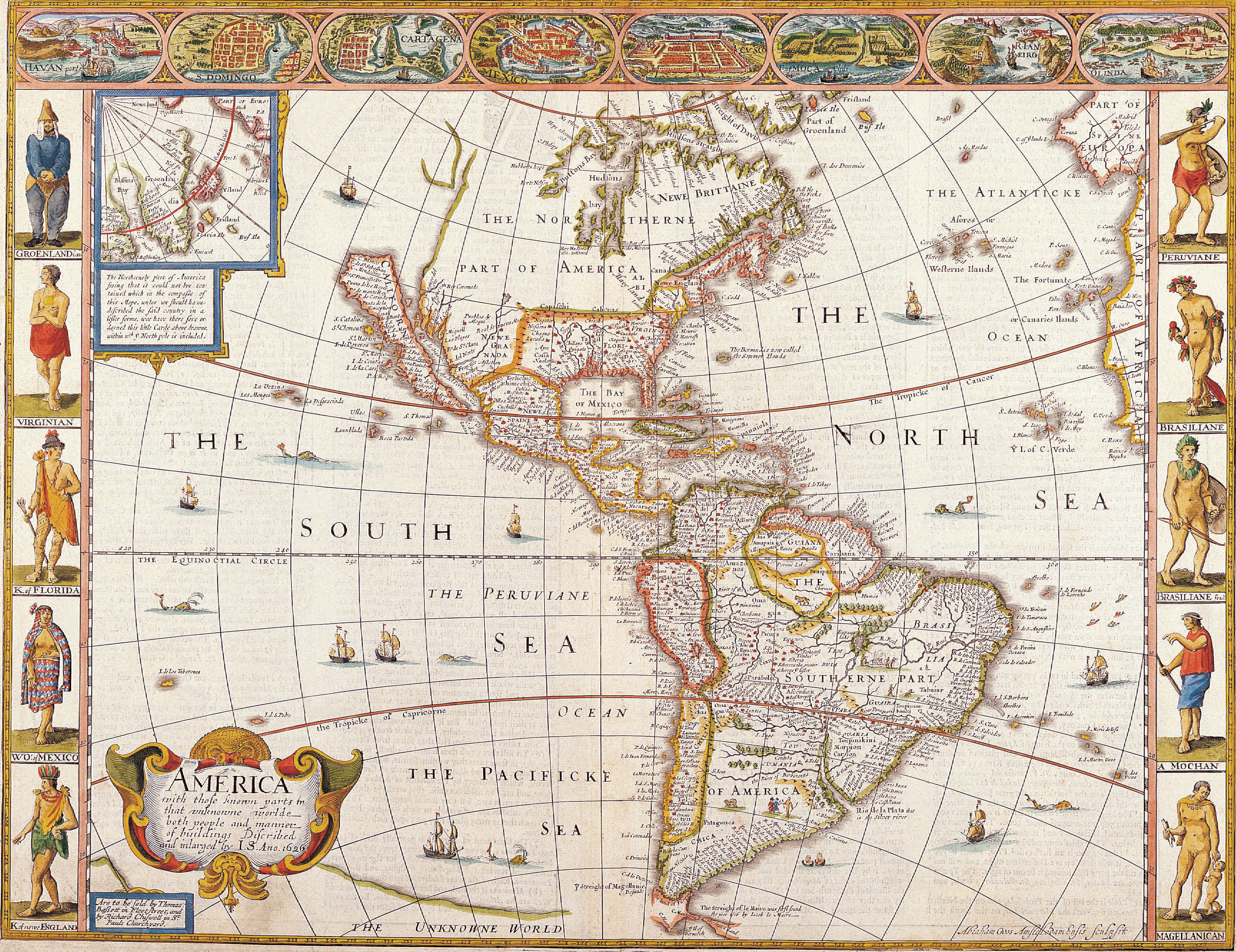 Okay, here's a breakdown of the image, a 17th-century map of the Americas, analyzed through the lenses you've requested. I'll attempt to apply the relevant frameworks where they're demonstrably present and skip those...