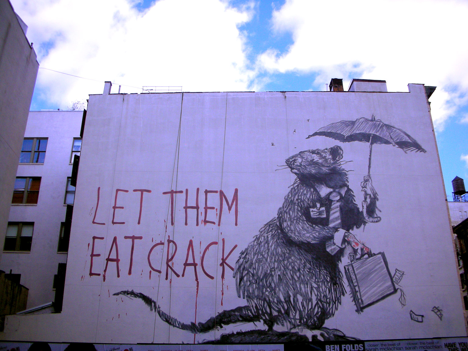 This meme features a drawing of a rat wearing a business suit and holding a briefcase, with a caption that reads "Let them eat cake... rats". The image is a play on the phrase "let them eat cake", which was originally said by Marie Antoinette, but in this case, it's a rat that's saying it, implying that even a rat can be a snob.
