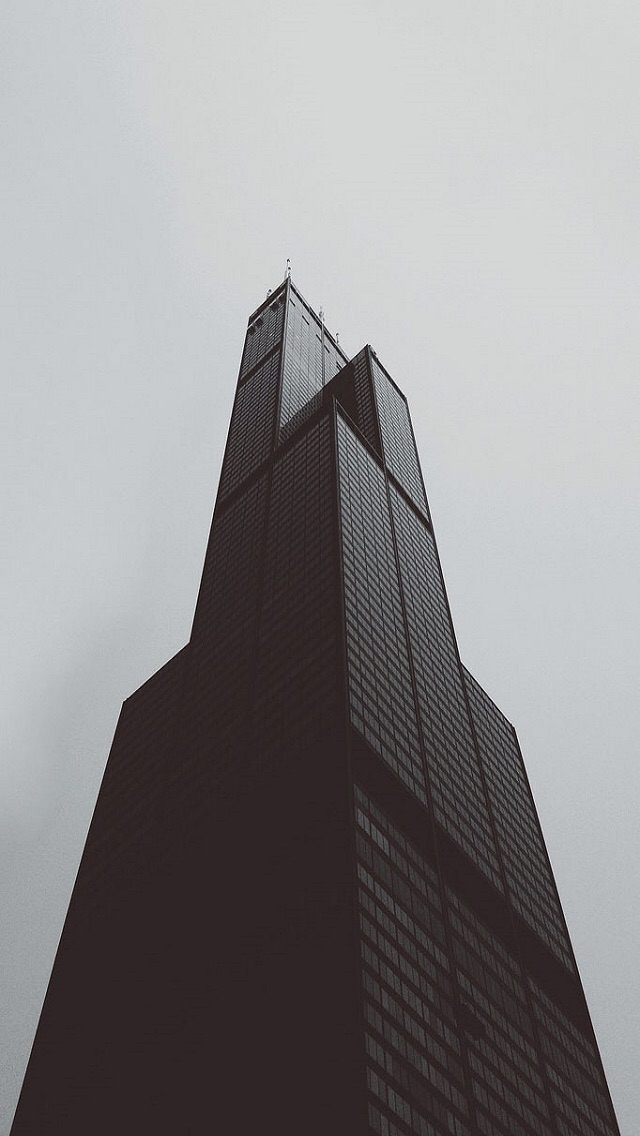 The meme is a photo of the Willis Tower (formerly known as the Sears Tower) in Chicago, with a caption that reads "I can see for miles and miles and miles and miles...". The image is likely a humorous take on the building's famous antenna, which was once the tallest in the world, and the caption is a playful reference to the building's iconic status.