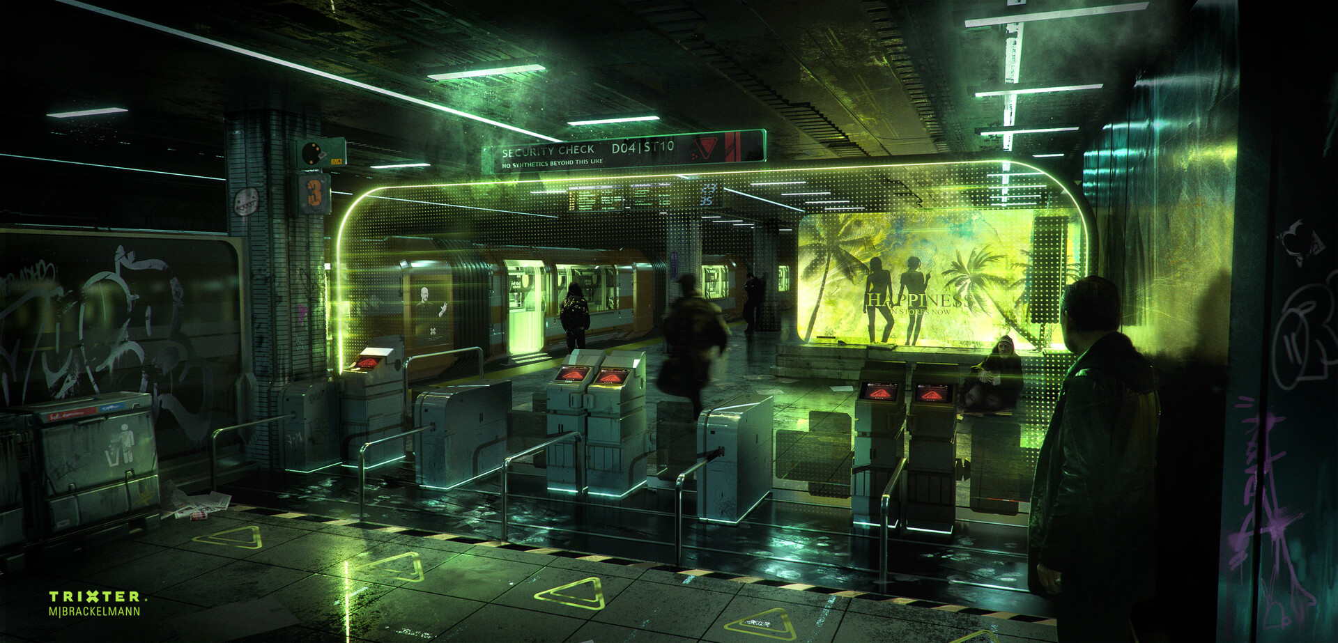 The meme is a dark and eerie image of a subway station at night, with a single person standing on the platform, looking anxious and scared. The text "I just realized I left my phone charger at home" is written in a small font at the top of the image. The image is captioned "When you realize you're a 30-year-old adult still using a phone charger".