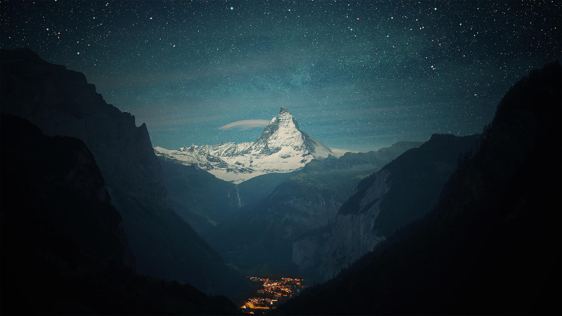 This meme is a picture of the Matterhorn mountain, with a caption "When you finally get to the top of the mountain, but you still have to do the dishes".