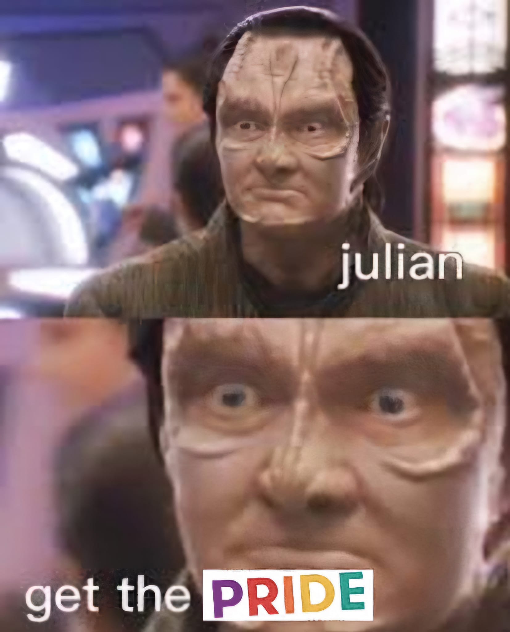 This meme is a humorous image featuring the character Data from the TV show Star Trek: The Next Generation. The image shows Data's face with a confused expression, and the text "I'm sorry, captain. I am experiencing an emotional anomaly." is overlaid with the words "I am experiencing a gay anomaly" and "I am experiencing a lesbian anomaly". The image is captioned "I am experiencing a gay anomaly" and "I am experiencing a lesbian anomaly".